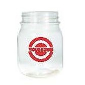 16 Oz. Plastic Mason Jar - Imprinted