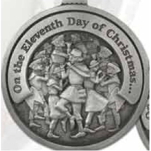 Twelve Days of Christmas Mini Ornament (Day 11 - Eleven Pipers Piping)