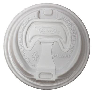 Insulated Paper Cup Lid, 12-20 oz., White