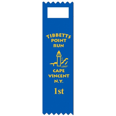 Custom Printed Vertical Tape Top Multicolor Ribbon (1-5/8" x 6")