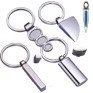 Stock Key Chain - 1/4 Circle Fob w/Colored Insert