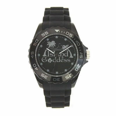 Pedre Beach Unisex Black Sport Watch