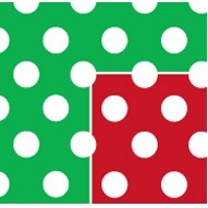 Reversible Christmas Polka Dot Gift Wrap (417'x30" or 36")