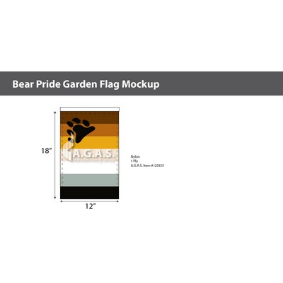 Bear Pride Garden Deluxe Flag 12"X18"