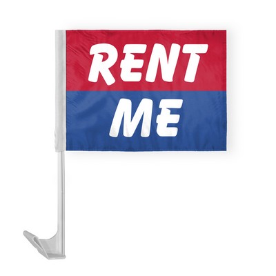 Rent Me Car Flags 12x16 inch