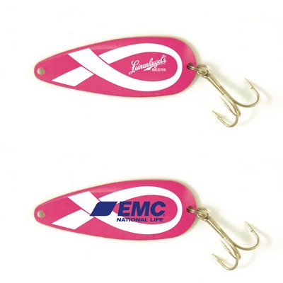 Breast Cancer Awareness Classic Spoon Fishing Lure