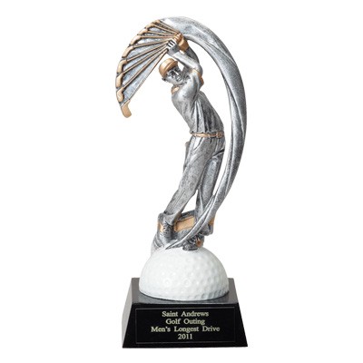 Resin Male Golf Trophy