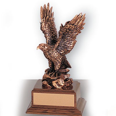 8½" Electroplated Bronze Eagle Trophy