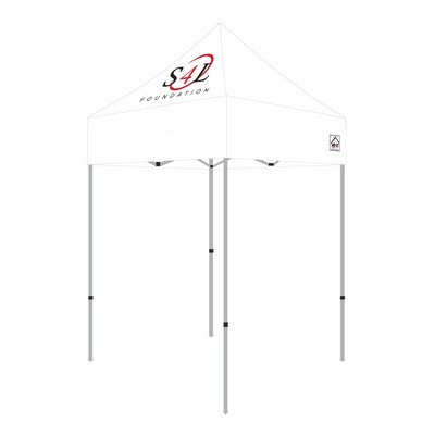 Economy Steel TL 5x5 Custom Canopy Kit (Full Color Thermal Print, 1 Location)