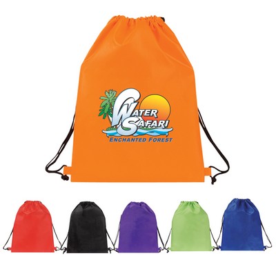 Drawstring Backpack w/Large Print Area & Easy to Adjust Loop Corners