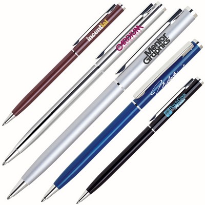 Twist Action Slim Aluminum Ballpoint Pen