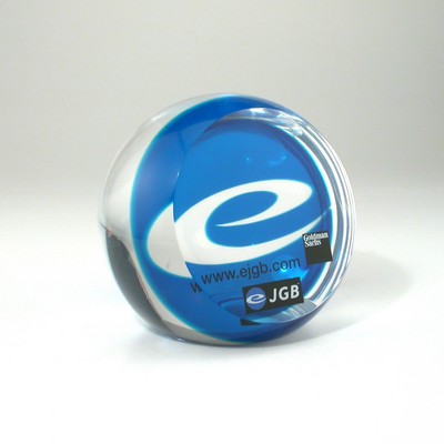 4 1/2" Front Cut Sphere Lucite® Embedment Award