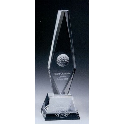 Golf Ball Diamond Award 9 3/8"H