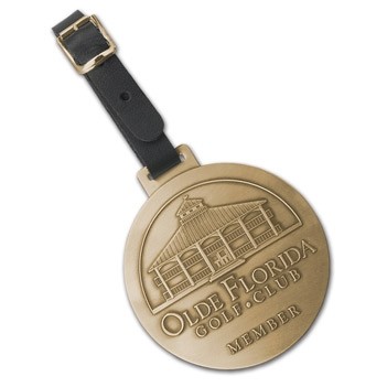 3" Brass Bag Tag