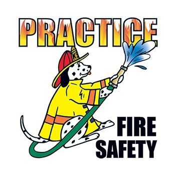 Practice Fire Safety Stock Temporary Tattoo