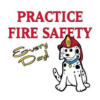 Fire Safety Every Day Stock Temporary Tattoo