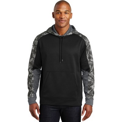 Sport-Tek® Men's Sport-Wick® Mineral Freeze Fleece Colorblock Hooded Pullover Shirt