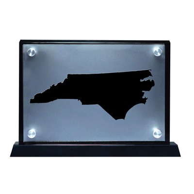 Floating North Carolina Map Shape Award