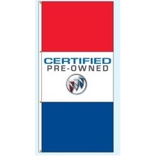 Double Faced Free Flying Drape Flags (Certified Pre-Owned Buick®)