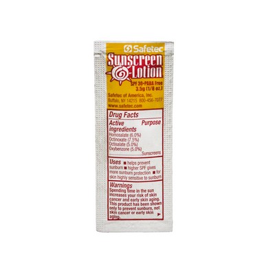 Safetec SPF 30 Sunscreen Packet