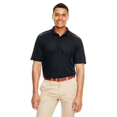 CORE 365 Men's Radiant Performance Piqué Polo with Reflective Piping