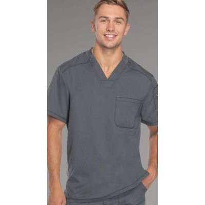 Dickies® Men's Dynamix V-Neck Top Scrub Shirt w/Zipper Pocket