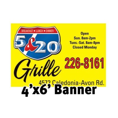 Mesh Vinyl Banner - 4'x6'