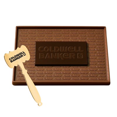 Molded Milk Chocolate Bar w/ Dark Chocolate Center