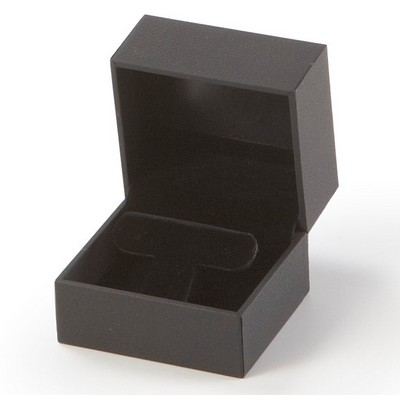 Textured Leatherette Large Earring Tree Box