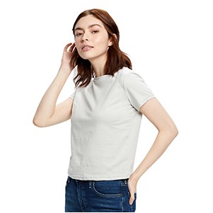 Women's Short Sleeve Crop Crew Tee