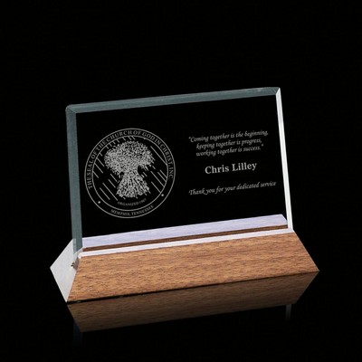 Esten Award - Starfire/Walnut 4"x6" Horizontal