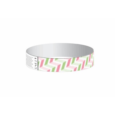 Stock Arrows Cheveron Tyvek Wristband (3/4")