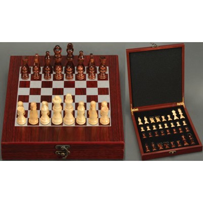 Rosewood Finish Chess Set