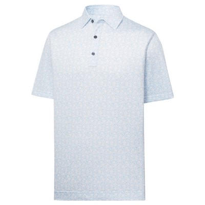 FootJoy Painted Floral Lisle- Self Collar Polo