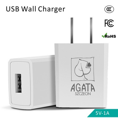 5W Mini Portable USB Wall Charger AC Adapter