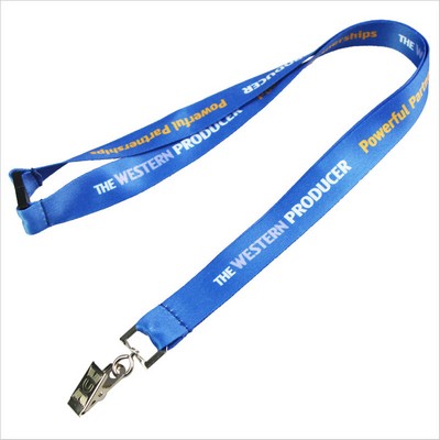 1" Polyester Lanyard w/ Safety Breakaway