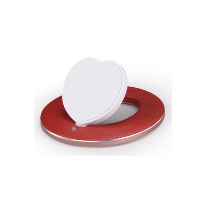 10 W Heart-shaped Folding Wireless Charger w/Night Light