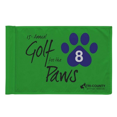 Golf Flag with Tube Single-Sided