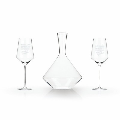 3-Piece Angled Crystal Bordeaux Set by Viski®