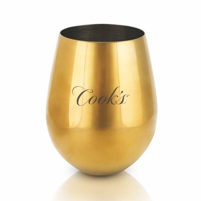 Gold Stemless Wine Glasses by Viski®