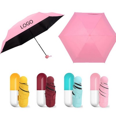 Ultra Lights and Small Mini Umbrella with Cute Capsule Case Capsule Umbrella