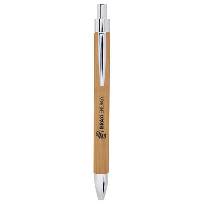 Bamboo Leatherette Pen