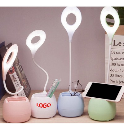 Pen Container Led Rechargeable Table Lamp