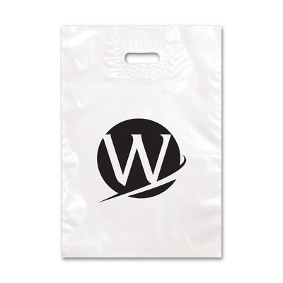 Post-Consumer Recycled Content Plastic Patch Handle Bag (9"x13")