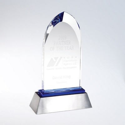 Blue Dignity Optic Crystal Award