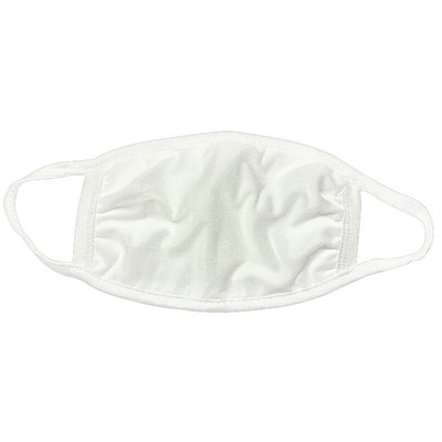 White Cotton Unisex Face Mask