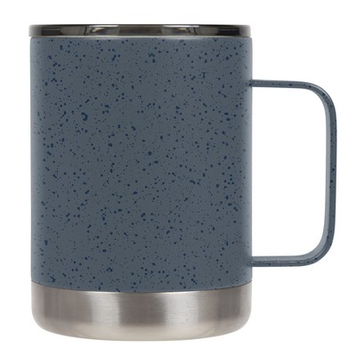 12oz Slate/Navy Speckled Camp Mug w/ Slide Lid