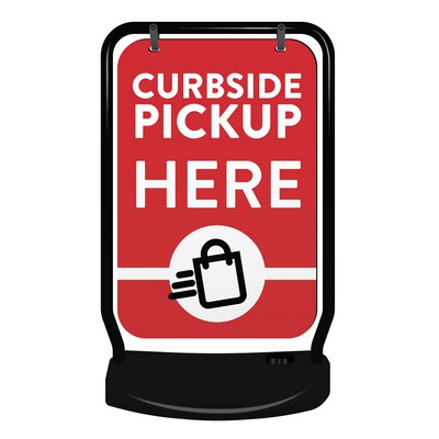 Stock Swing Sign (Curbside Pickup Here- Double Sided Kit)