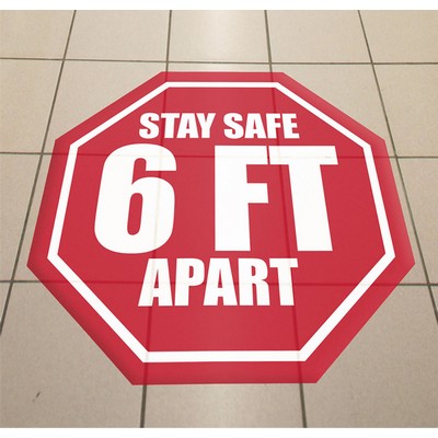 94-116 sq in Custom Full Color Floor Decal