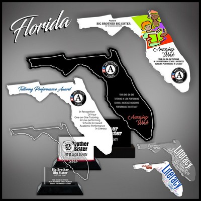 10" Florida Black Budget Acrylic Award